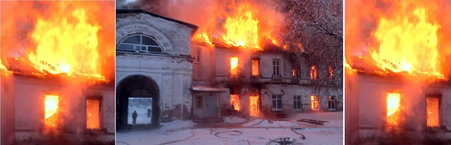 В Архангельской области сгорела старинная православная святыня